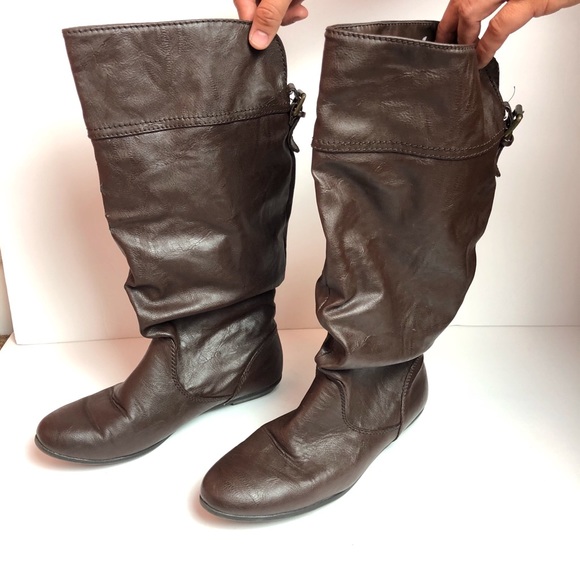 report slouch boots